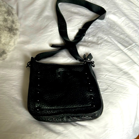 Rebecca Monkoff purse crossbody black leather in perfect condition - Picture 1 of 3